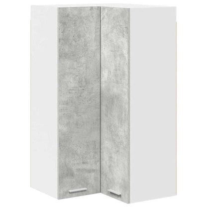 vidaXL Hanging Cabinet Concrete Grey and White 57 x 57 x 100 cm