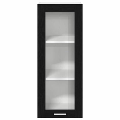 vidaXL Hanging Cabinet Black Oak 40 x 31 x 100 cm Engineered Wood