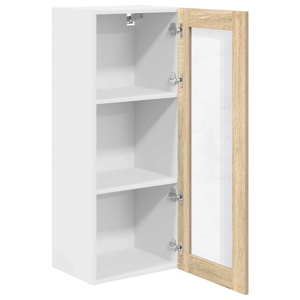vidaXL Hanging Cabinet Sonoma Oak 40 x 31 x 100 cm Engineered Wood