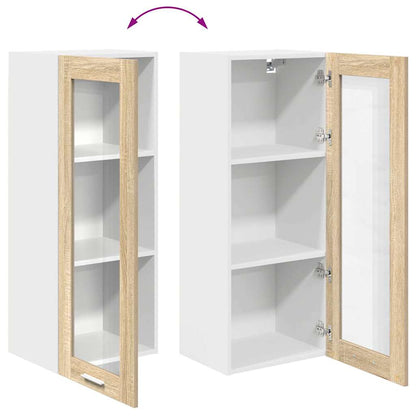 vidaXL Hanging Cabinet Sonoma Oak 40 x 31 x 100 cm Engineered Wood