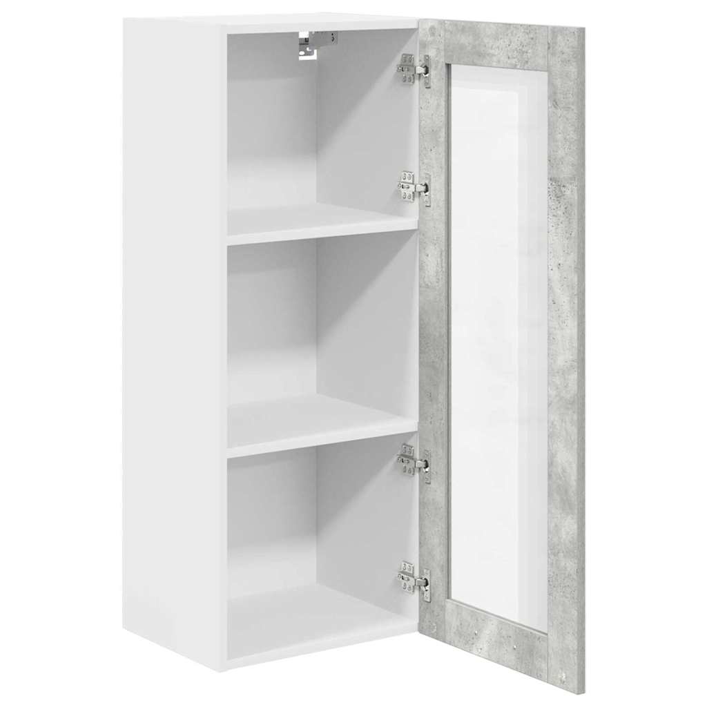 vidaXL Hanging Cabinet Concrete Grey 40 x 31 x 100 cm Engineered Wood