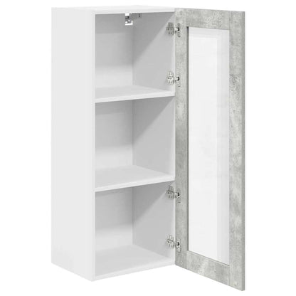 vidaXL Hanging Cabinet Concrete Grey 40 x 31 x 100 cm Engineered Wood