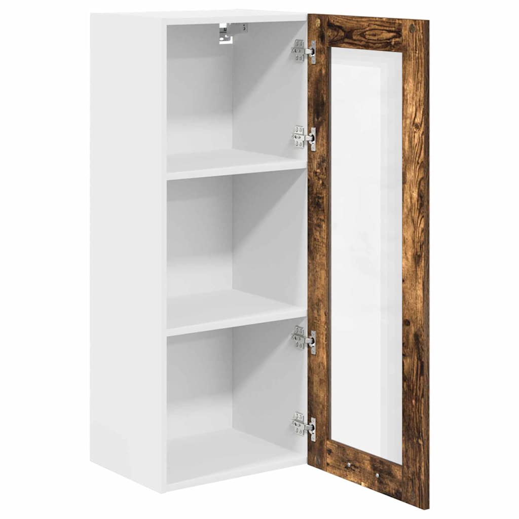 vidaXL Hanging Cabinet Smoked Oak 40 x 31 x 100 cm Engineered Wood