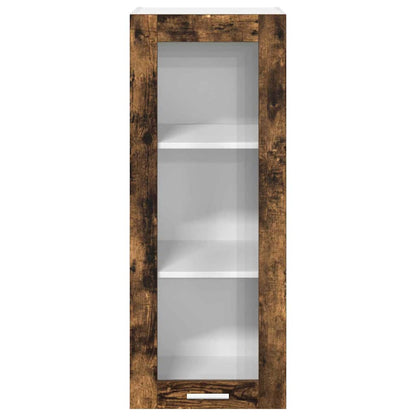 vidaXL Hanging Cabinet Smoked Oak 40 x 31 x 100 cm Engineered Wood