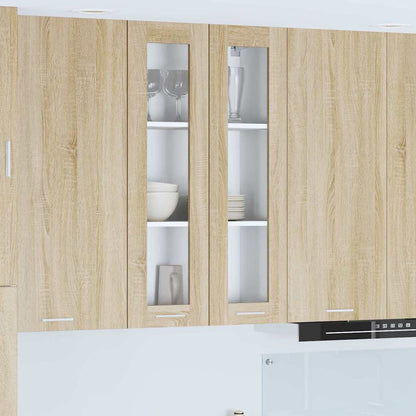vidaXL Hanging Cabinet Sonoma Oak 60 x 31 x 100 cm Engineered Wood