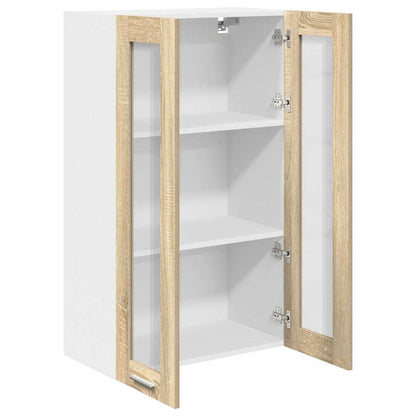 vidaXL Hanging Cabinet Sonoma Oak 60 x 31 x 100 cm Engineered Wood