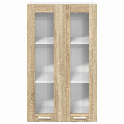 vidaXL Hanging Cabinet Sonoma Oak 60 x 31 x 100 cm Engineered Wood