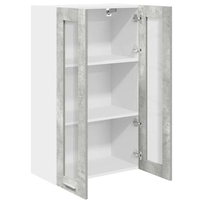 vidaXL Hanging Cabinet Concrete Grey 60 x 31 x 100 cm Engineered Wood