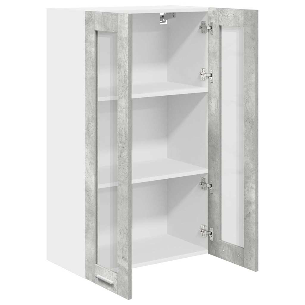 vidaXL Hanging Cabinet Concrete Grey 60 x 31 x 100 cm Engineered Wood