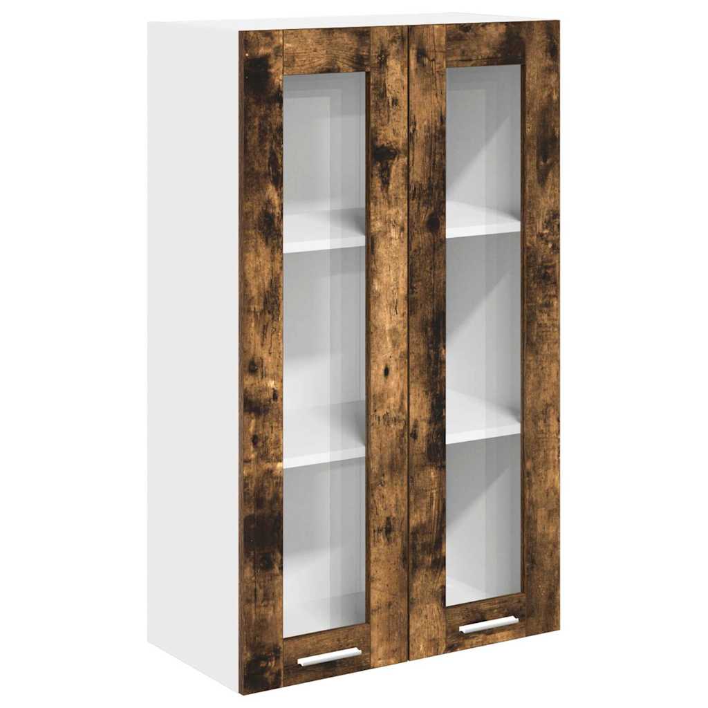 vidaXL Hanging Cabinet Smoked Oak 60 x 31 x 100 cm Engineered Wood