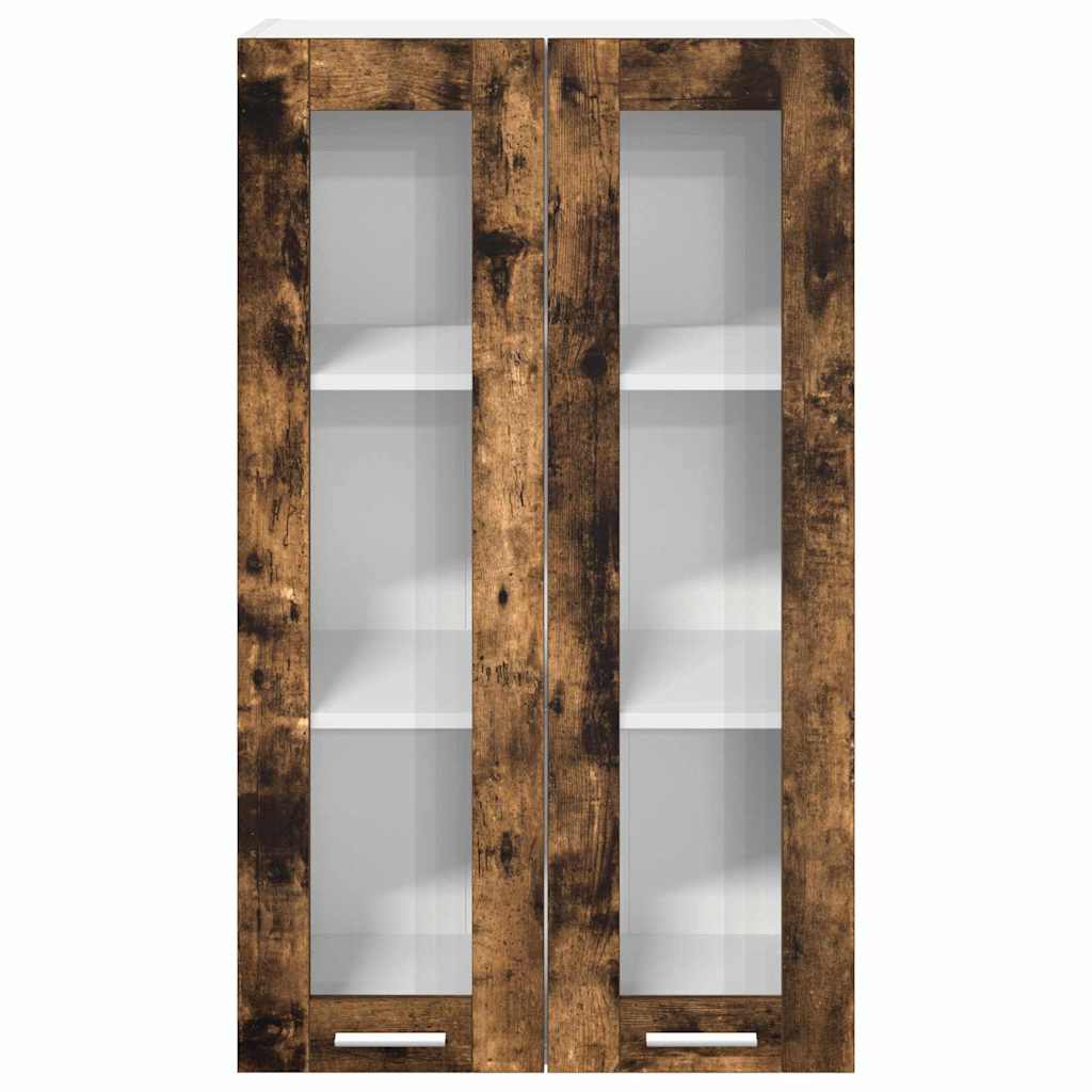 vidaXL Hanging Cabinet Smoked Oak 60 x 31 x 100 cm Engineered Wood