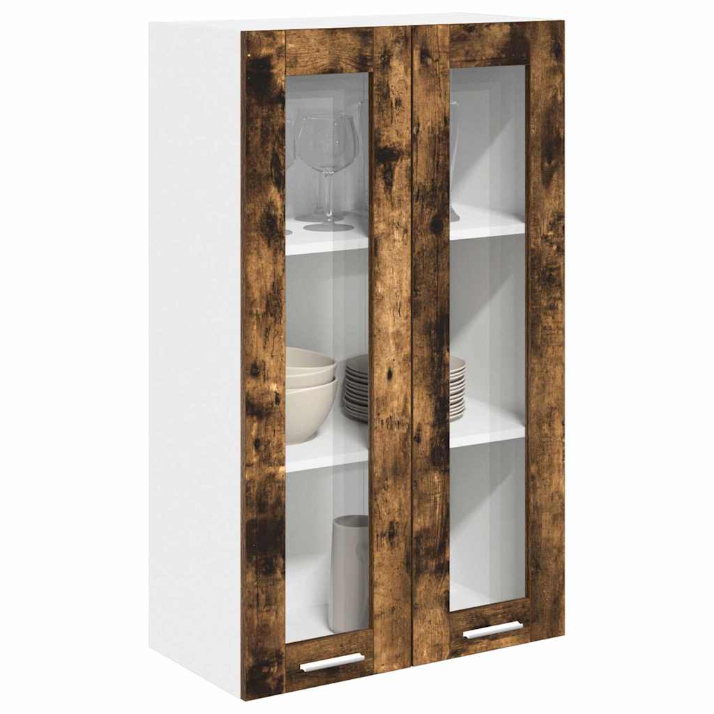vidaXL Hanging Cabinet Smoked Oak 60 x 31 x 100 cm Engineered Wood