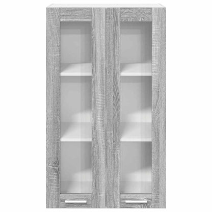 vidaXL Hanging Cabinet Grey Sonoma 60 x 31 x 100 cm Engineered Wood