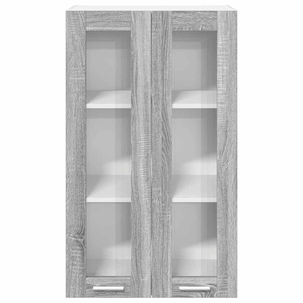 vidaXL Hanging Cabinet Grey Sonoma 60 x 31 x 100 cm Engineered Wood