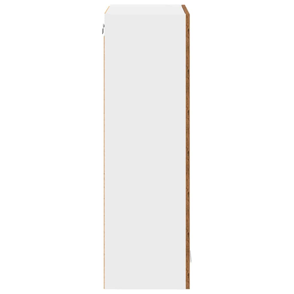 vidaXL Hanging Cabinet Old Wood 60 x 31 x 100 cm Engineered Wood