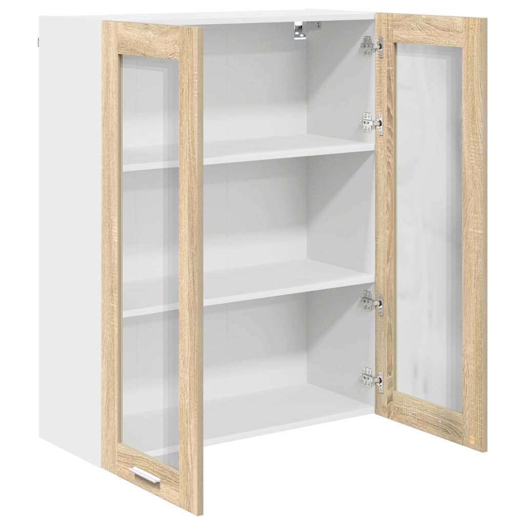 vidaXL Hanging Cabinet Sonoma Oak 80 x 31 x 100 cm Engineered Wood