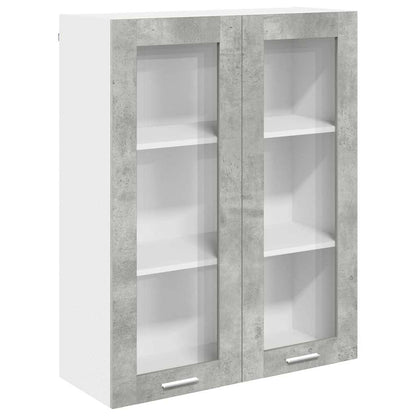 vidaXL Hanging Cabinet Concrete Grey 80 x 31 x 100 cm Engineered Wood