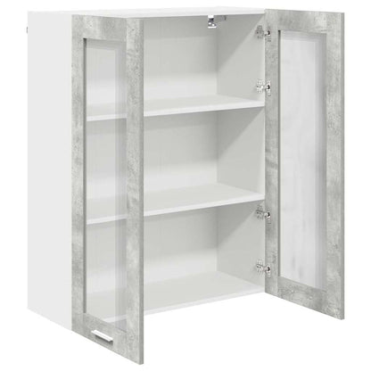 vidaXL Hanging Cabinet Concrete Grey 80 x 31 x 100 cm Engineered Wood