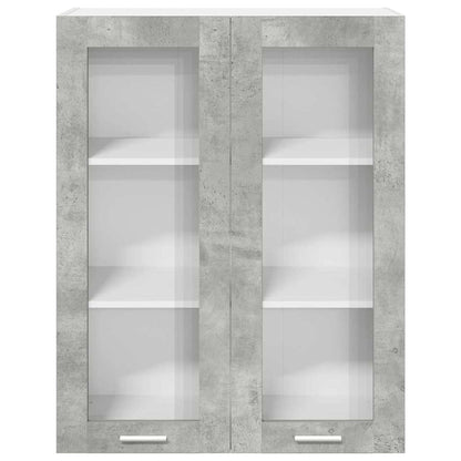 vidaXL Hanging Cabinet Concrete Grey 80 x 31 x 100 cm Engineered Wood