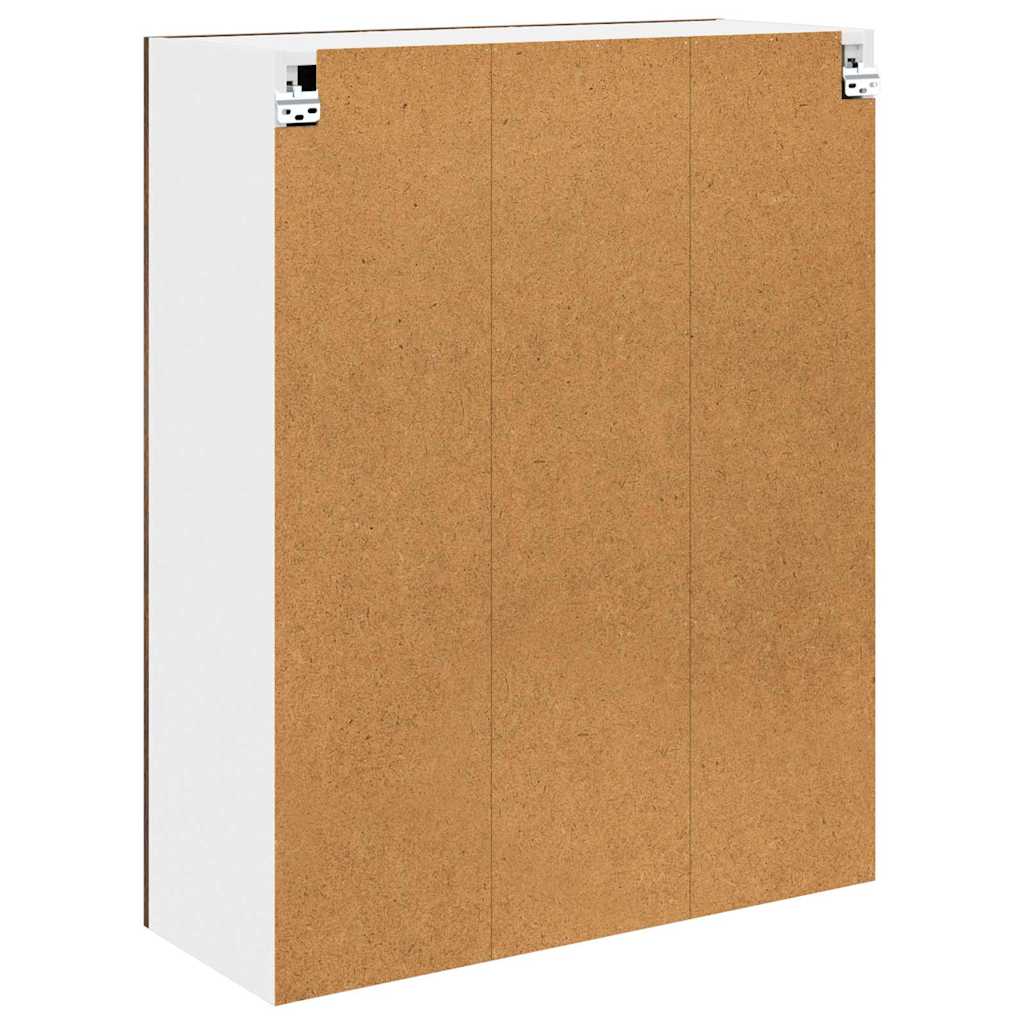 vidaXL Hanging Cabinet Smoked Oak 80 x 31 x 100 cm Engineered Wood