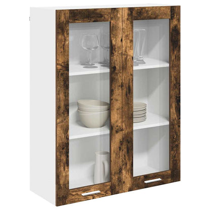 vidaXL Hanging Cabinet Smoked Oak 80 x 31 x 100 cm Engineered Wood