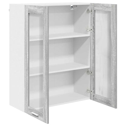 vidaXL Hanging Cabinet Grey Sonoma 80 x 31 x 100 cm Engineered Wood