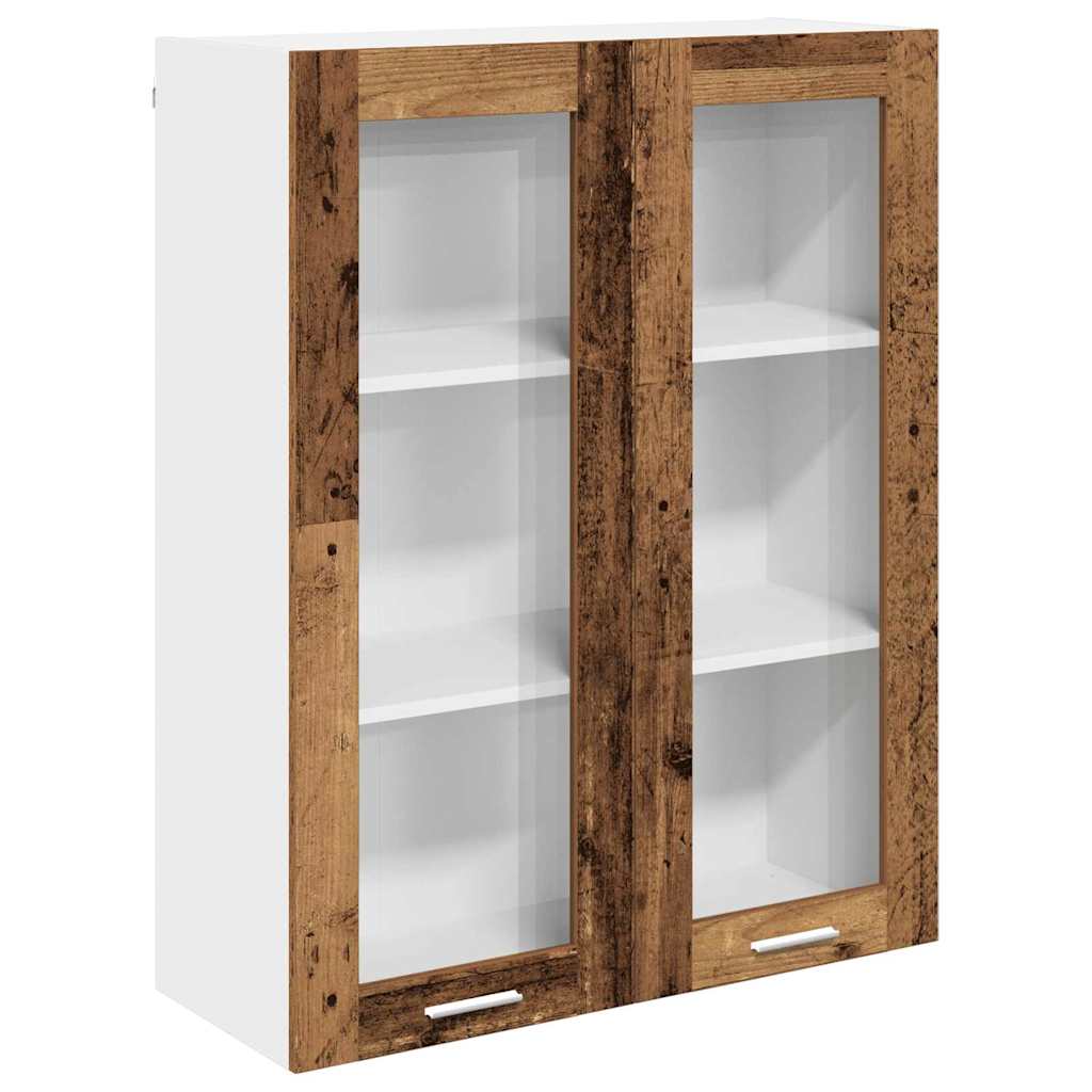 vidaXL Hanging Cabinet Old Wood 80 x 31 x 100 cm Engineered Wood