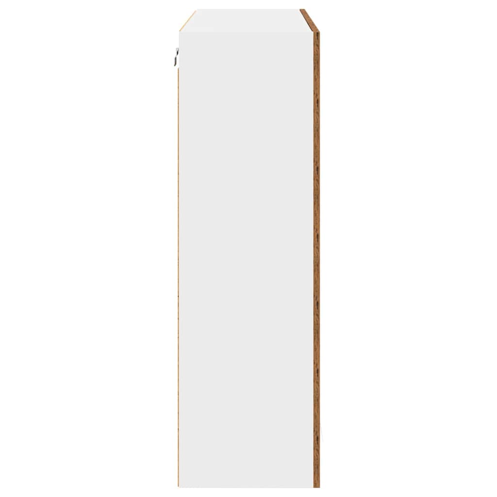 vidaXL Hanging Cabinet Old Wood 80 x 31 x 100 cm Engineered Wood