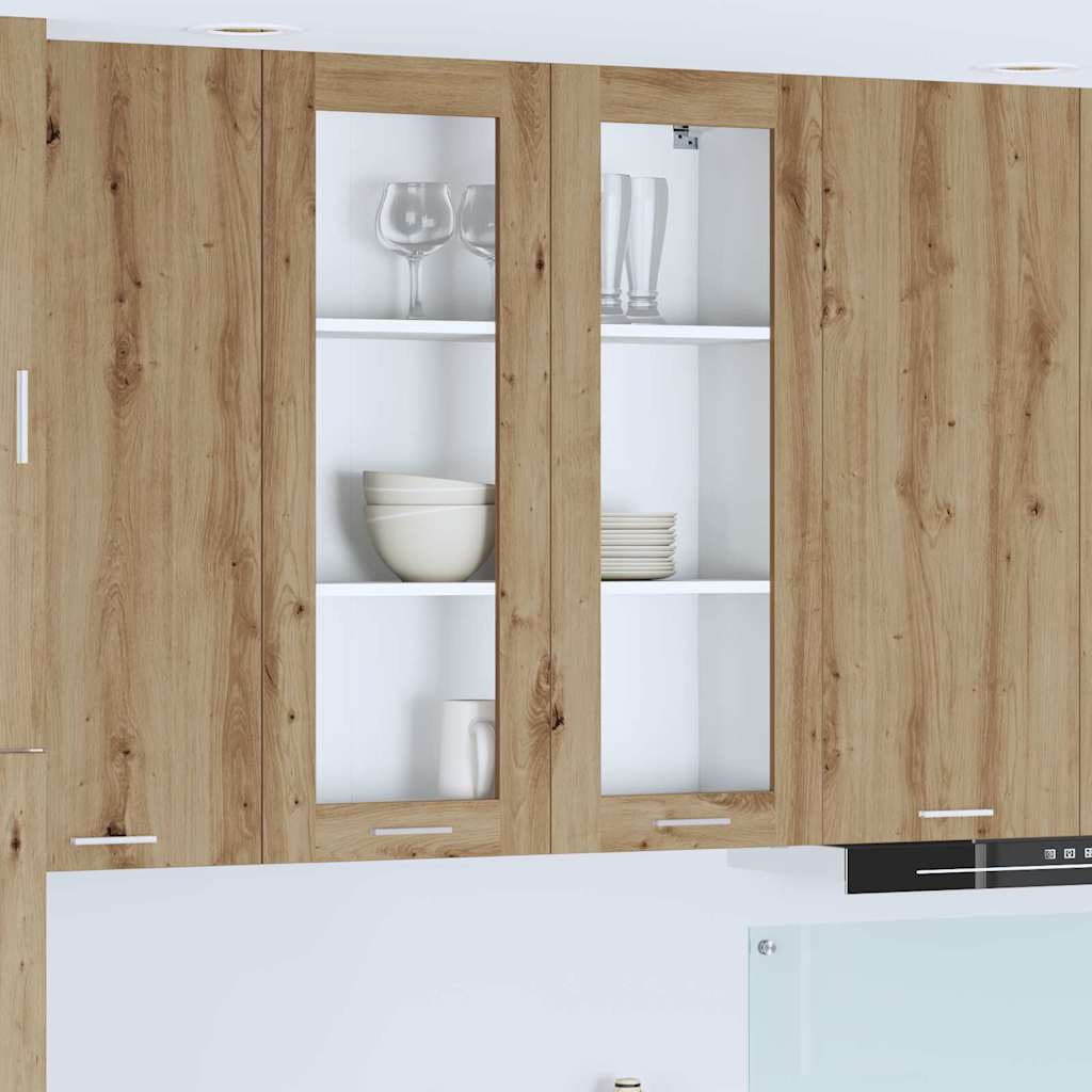 vidaXL Hanging Cabinet Artisan Oak 80 x 31 x 100 cm Engineered Wood