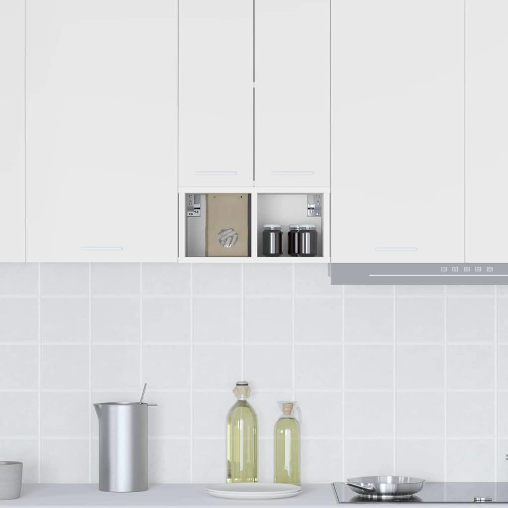vidaXL Hanging Cabinet White 20 x 29.5 x 40 cm Engineered Wood