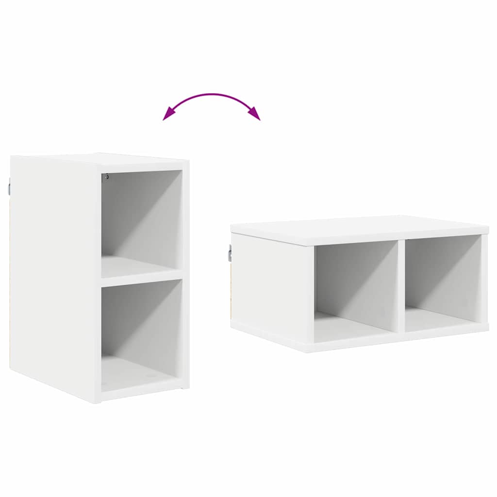 vidaXL Hanging Cabinet White 20 x 29.5 x 40 cm Engineered Wood