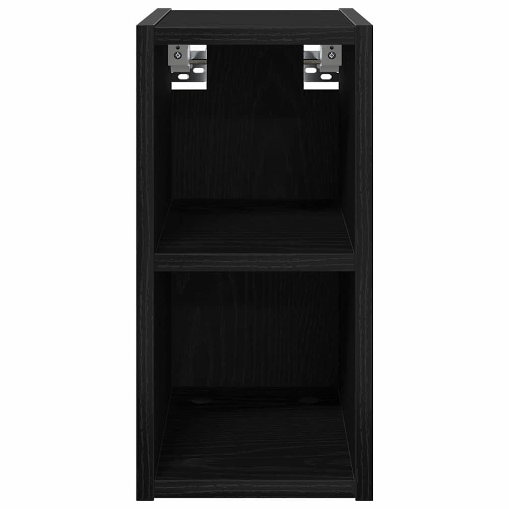 vidaXL Hanging Cabinet Black Oak 20 x 29.5 x 40 cm Engineered Wood