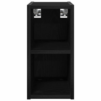 vidaXL Hanging Cabinet Black Oak 20 x 29.5 x 40 cm Engineered Wood