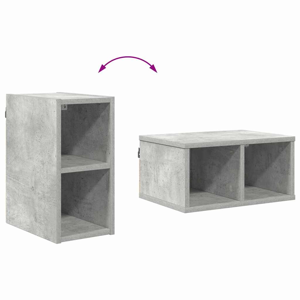 vidaXL Hanging Cabinet Concrete Grey 20 x 29.5 x 40 cm Engineered Wood