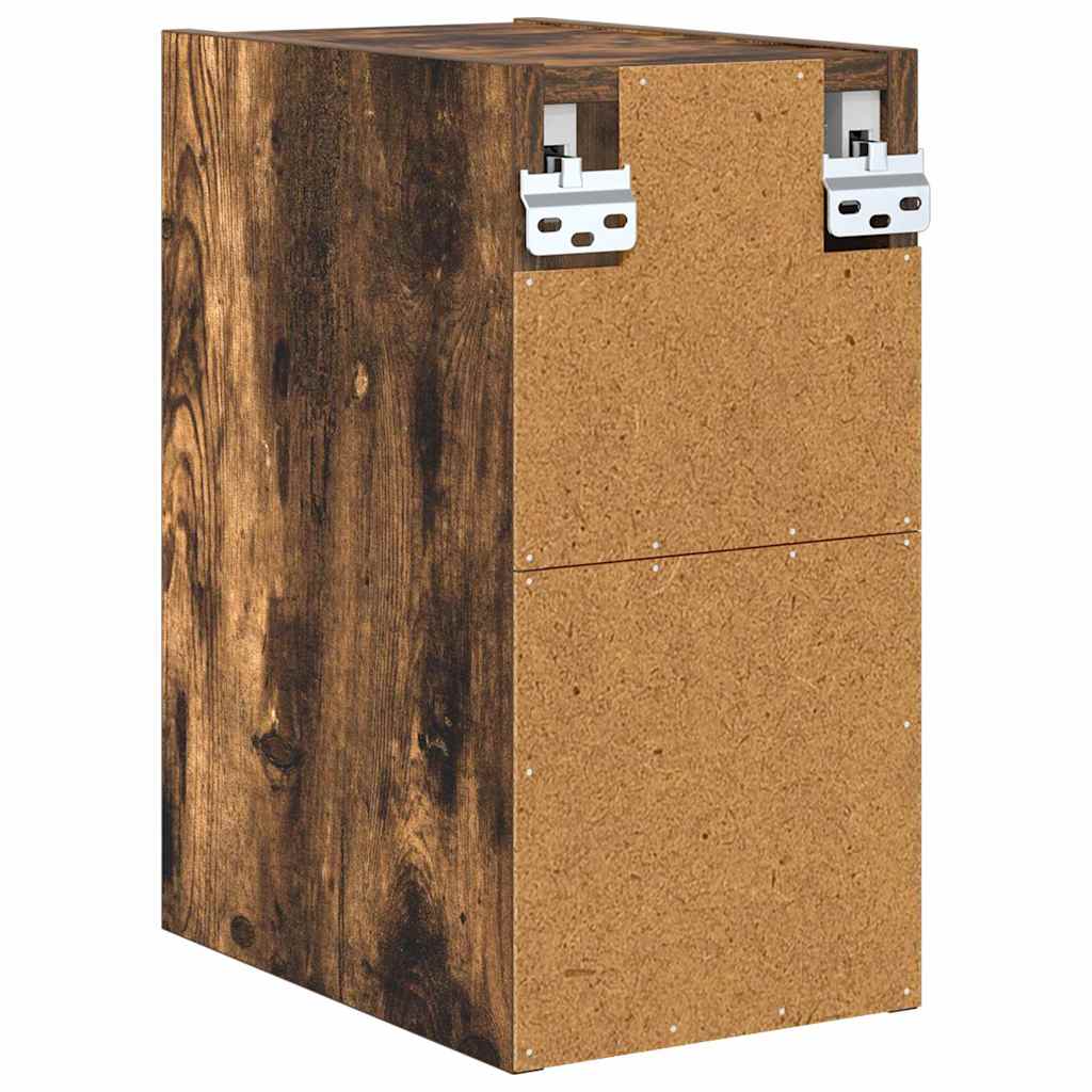 vidaXL Hanging Cabinet Smoked Oak 20 x 29.5 x 40 cm Engineered Wood