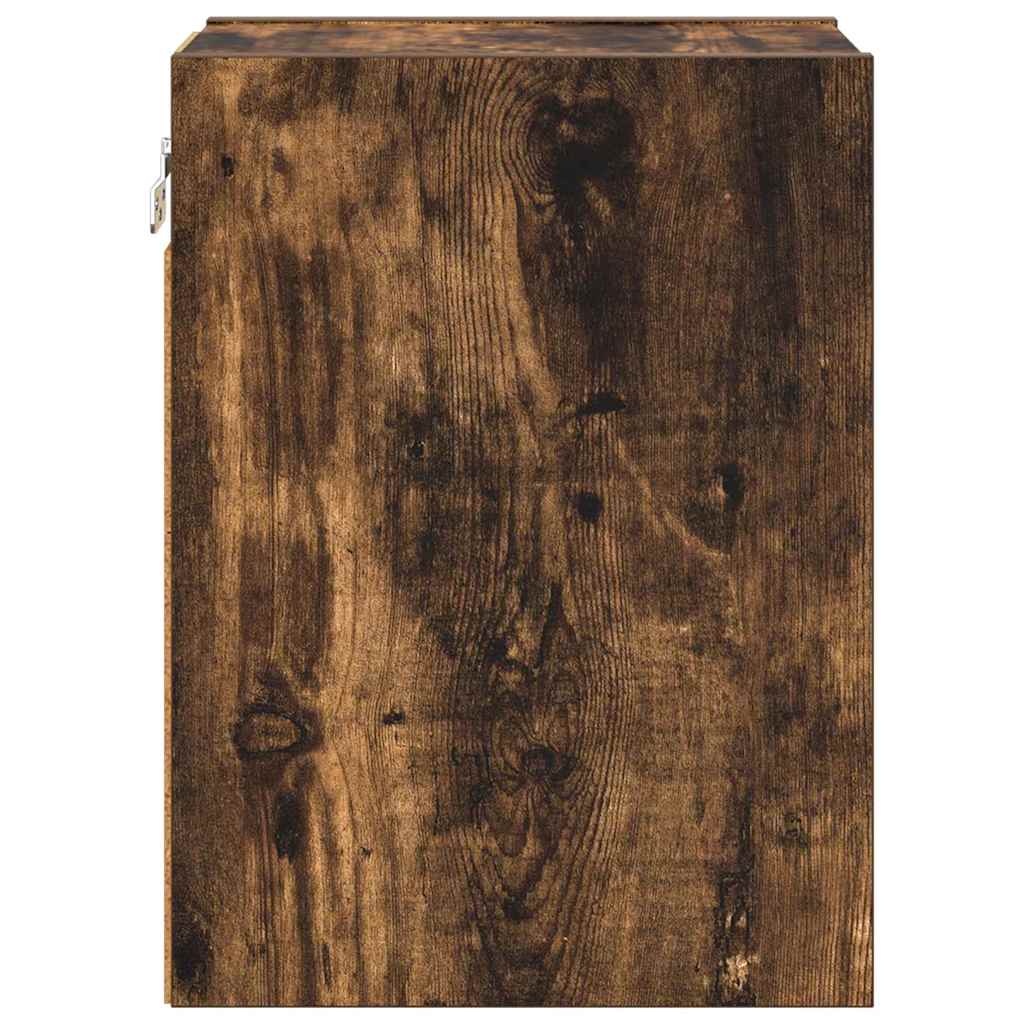 vidaXL Hanging Cabinet Smoked Oak 20 x 29.5 x 40 cm Engineered Wood