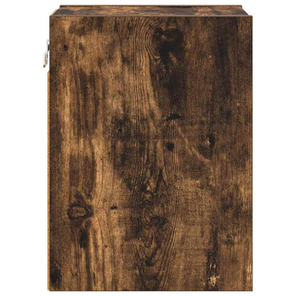 vidaXL Hanging Cabinet Smoked Oak 20 x 29.5 x 40 cm Engineered Wood