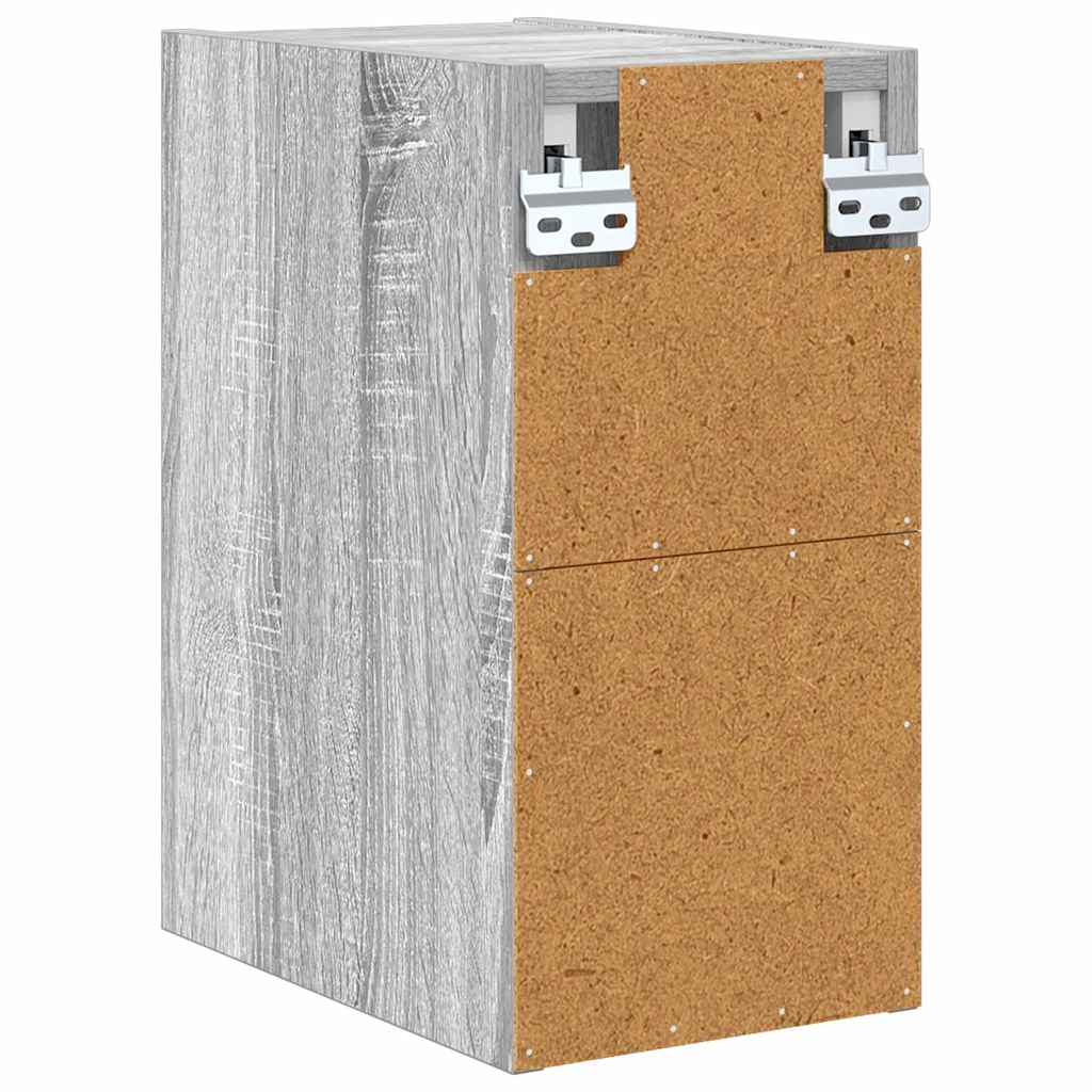 vidaXL Hanging Cabinet Grey Sonoma 20 x 29.5 x 40 cm Engineered Wood