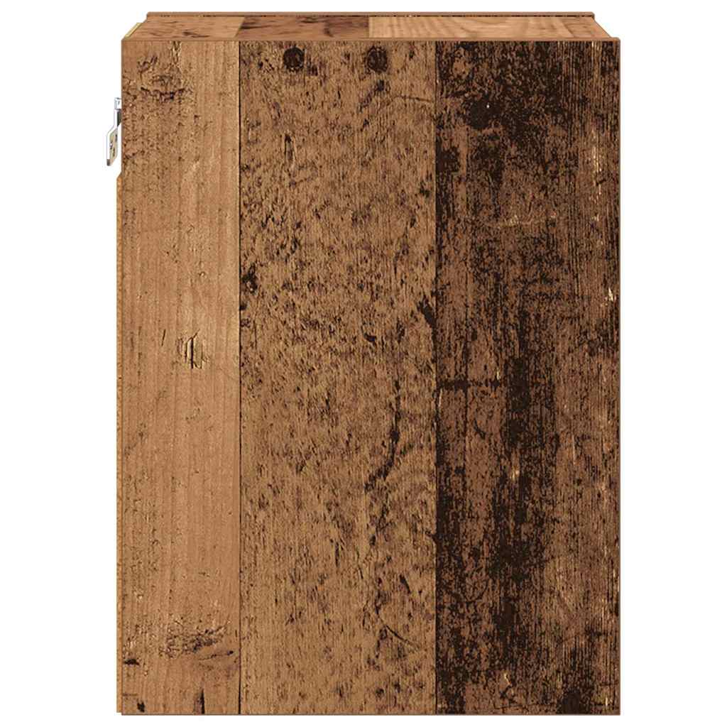 vidaXL Hanging Cabinet Old Wood 20 x 29.5 x 40 cm Engineered Wood