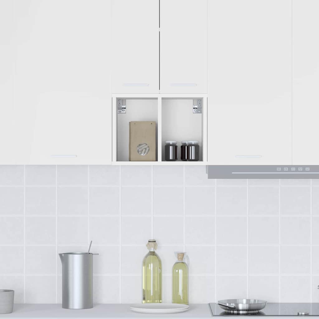 vidaXL Hanging Cabinet White 30 x 29.5 x 40 cm Engineered Wood