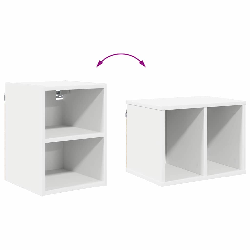 vidaXL Hanging Cabinet White 30 x 29.5 x 40 cm Engineered Wood
