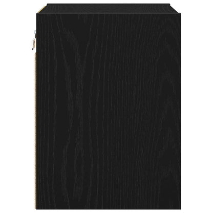 vidaXL Hanging Cabinet Black Oak 30 x 29.5 x 40 cm Engineered Wood