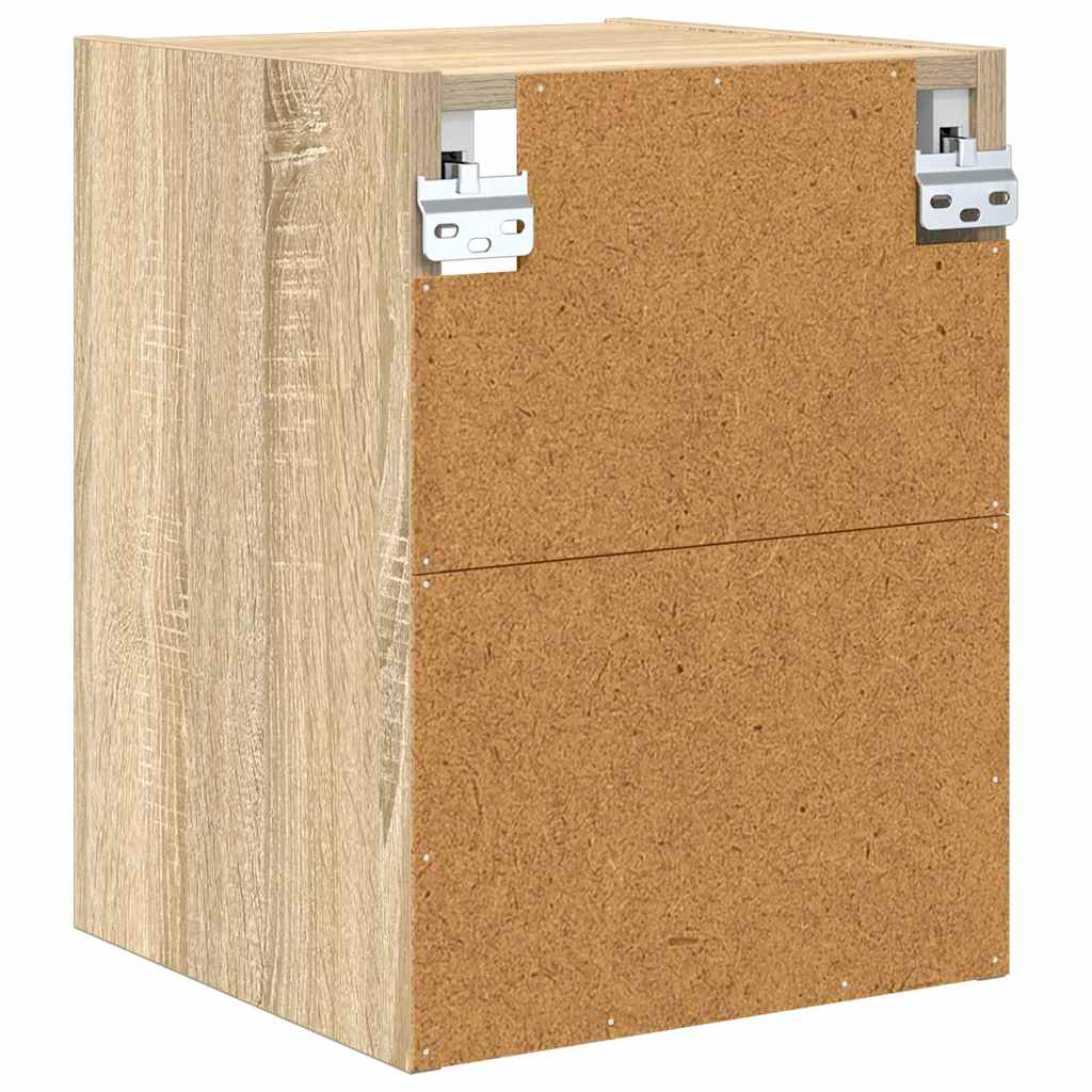 vidaXL Hanging Cabinet Sonoma Oak 30 x 29.5 x 40 cm Engineered Wood