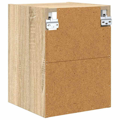 vidaXL Hanging Cabinet Sonoma Oak 30 x 29.5 x 40 cm Engineered Wood