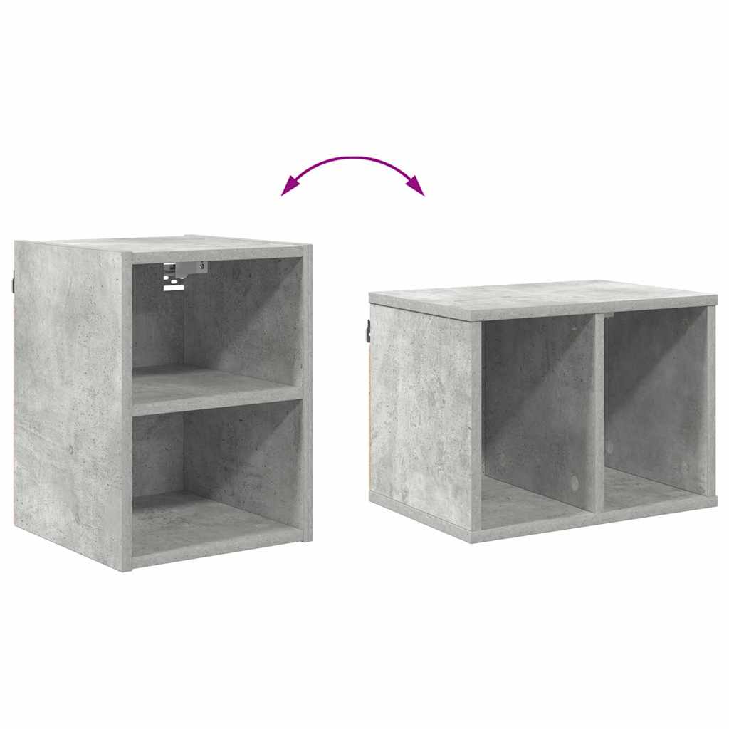 vidaXL Hanging Cabinet Concrete Grey 30 x 29.5 x 40 cm Engineered Wood