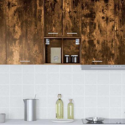 vidaXL Hanging Cabinet Smoked Oak 30 x 29.5 x 40 cm Engineered Wood