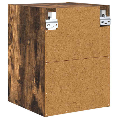 vidaXL Hanging Cabinet Smoked Oak 30 x 29.5 x 40 cm Engineered Wood