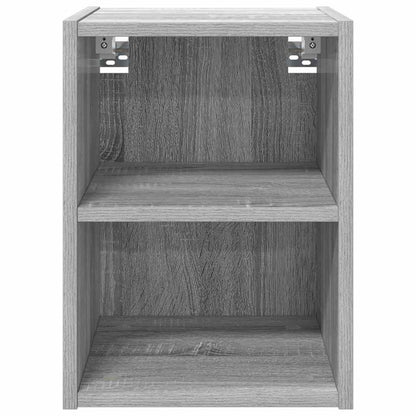 vidaXL Hanging Cabinet Grey Sonoma 30 x 29.5 x 40 cm Engineered Wood