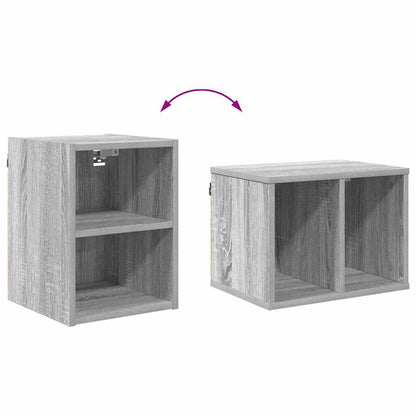 vidaXL Hanging Cabinet Grey Sonoma 30 x 29.5 x 40 cm Engineered Wood