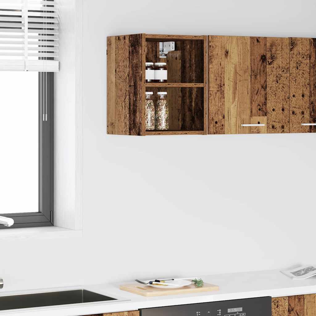 vidaXL Hanging Cabinet Old Wood 30 x 29.5 x 40 cm Engineered Wood